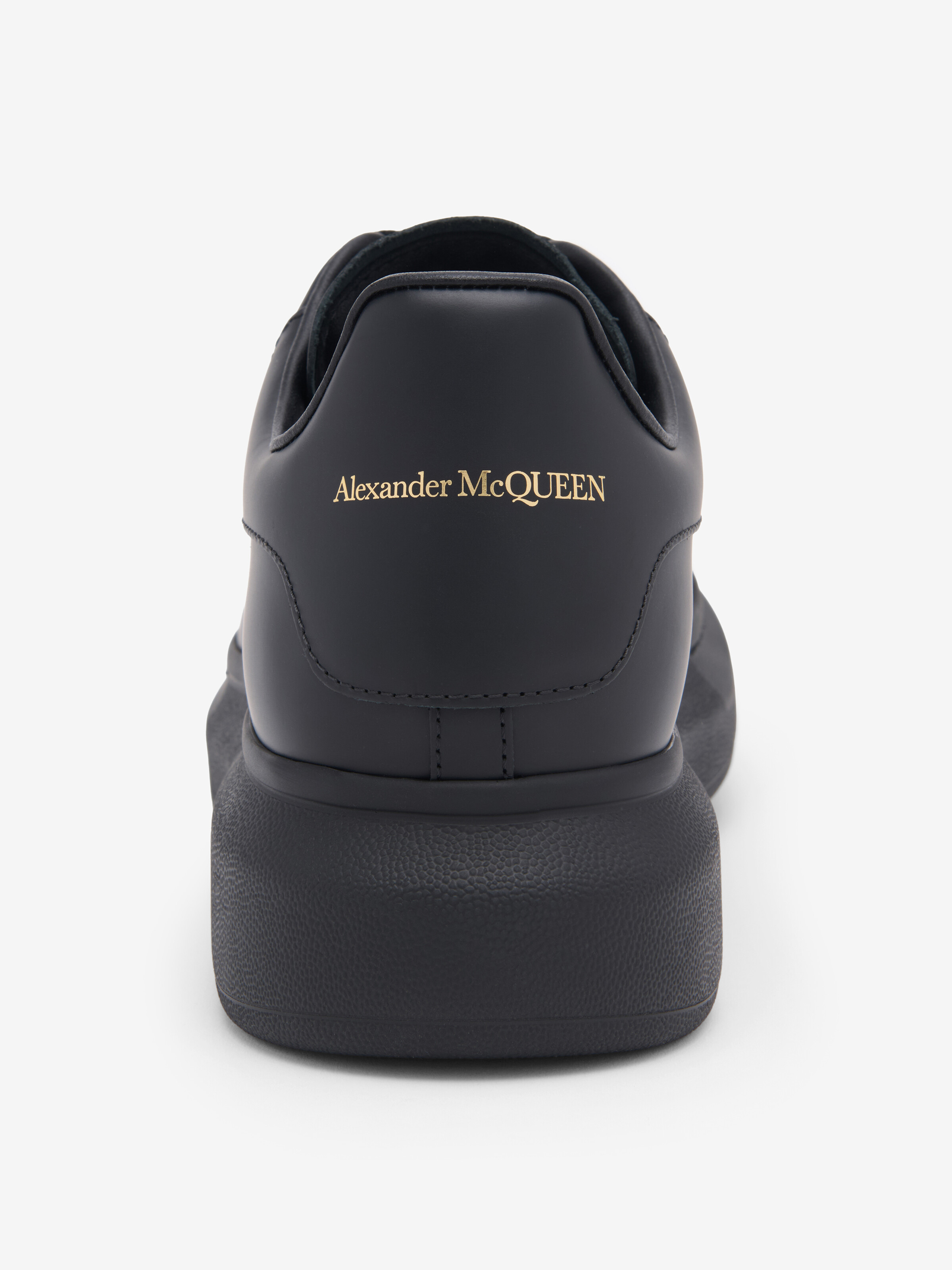 Men's Oversized Sneaker in Black in Calf Leather | Alexander McQueen - image 5