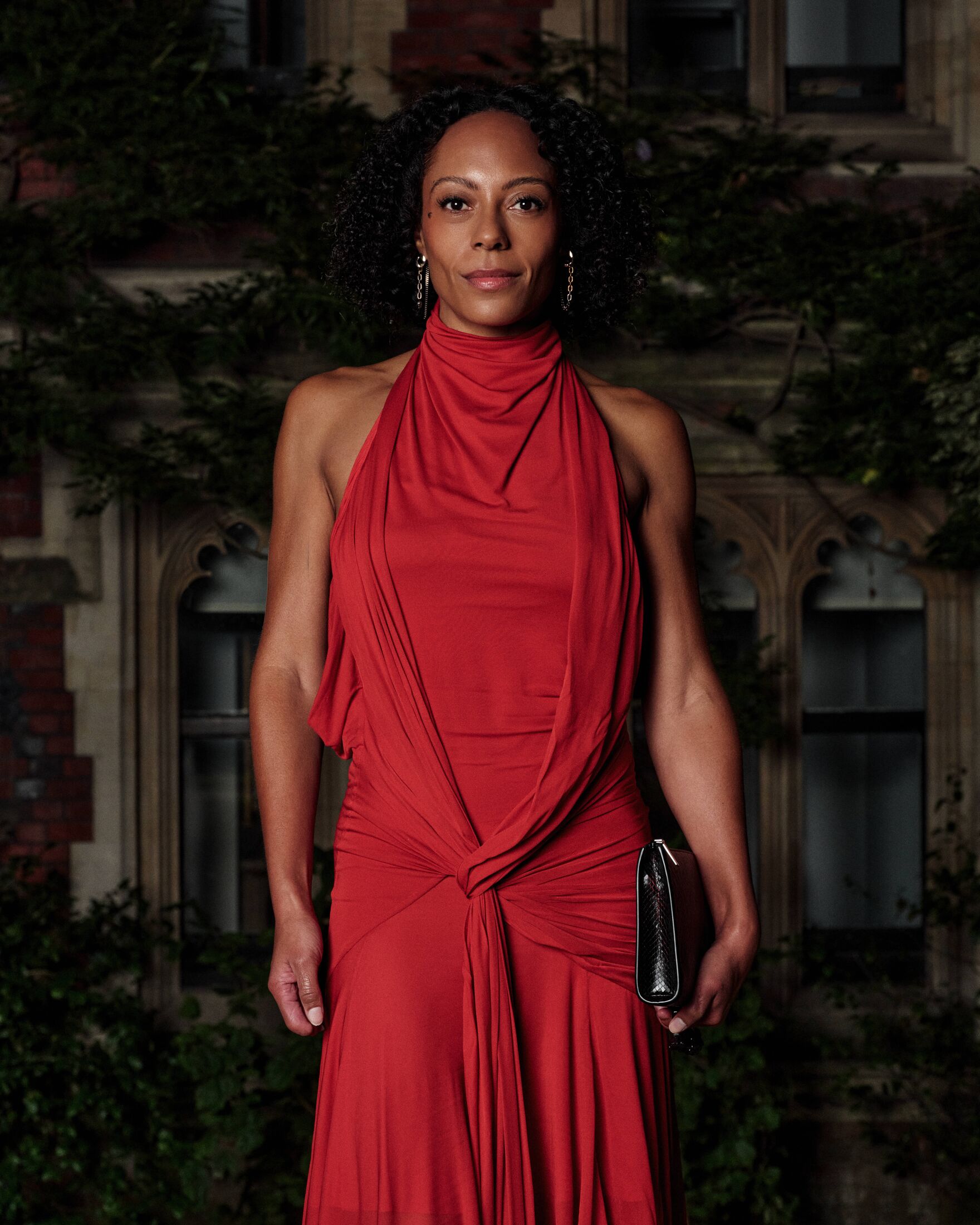 Rosalind Eleazer wearing Alexander McQueen