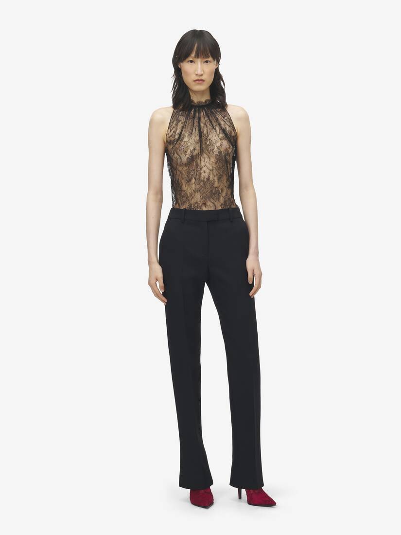 Wool Silk Tailored Trousers | Alexander McQueen - image 1