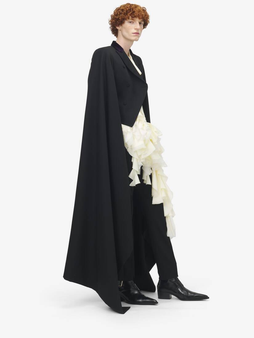 Double-breasted Cape Coat
