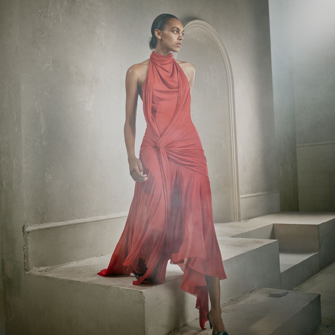 Alexander McQueen Autumn Winter 2026 Pre Collection evening dress