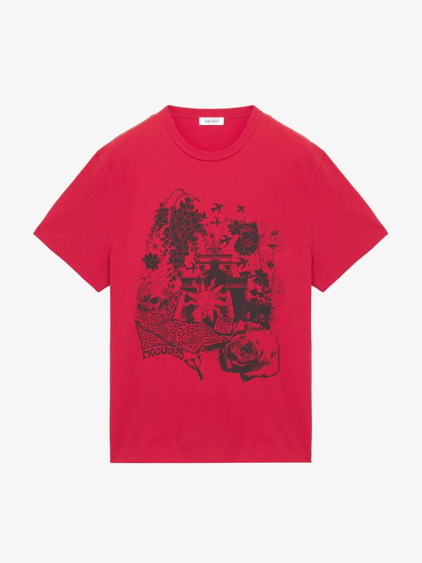 Fanzine Print T-shirt | Alexander McQueen - image 1