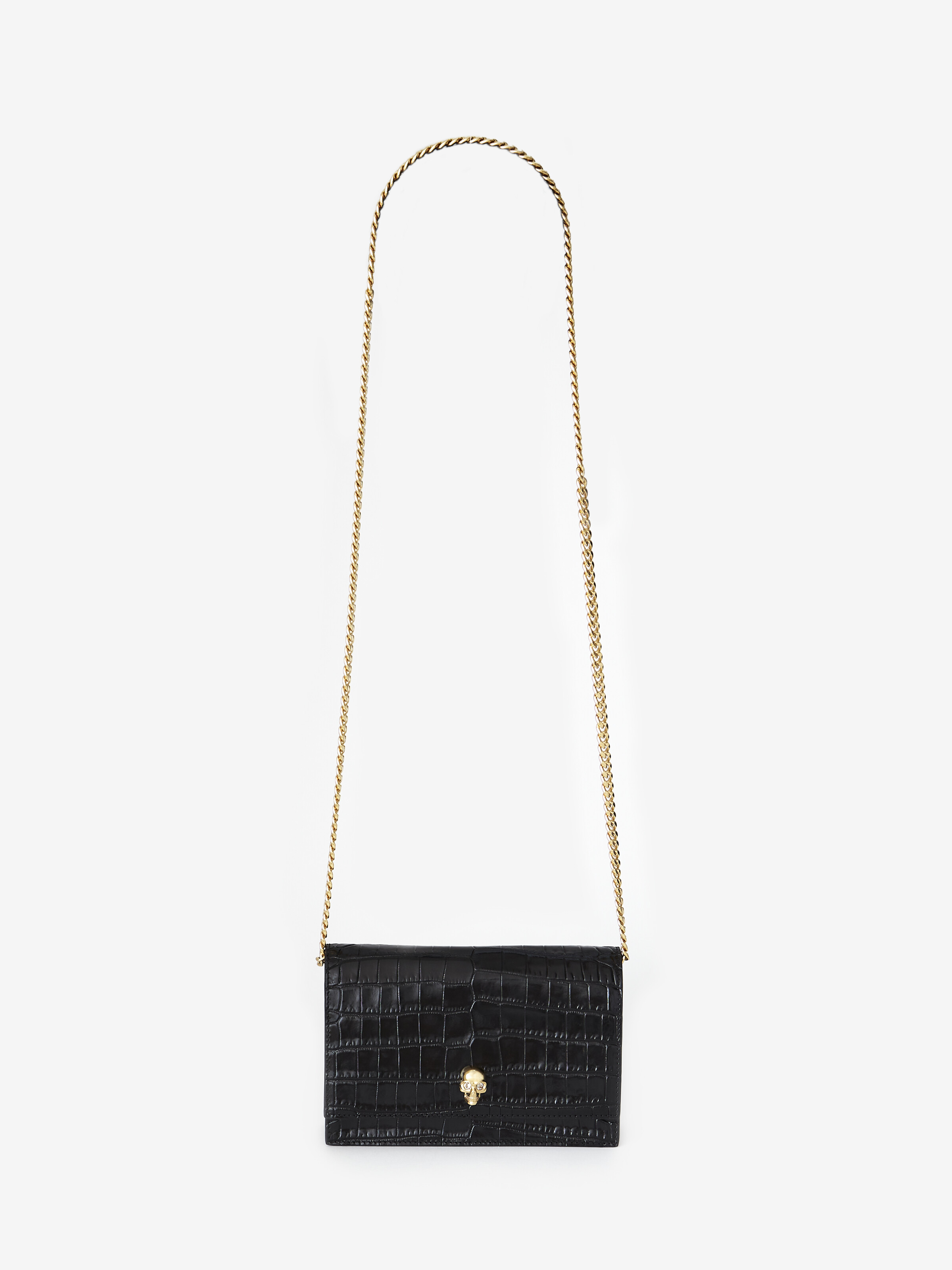 Women's Small Skull Bag in Black in 100% Calf Leather | Alexander McQueen - image 5
