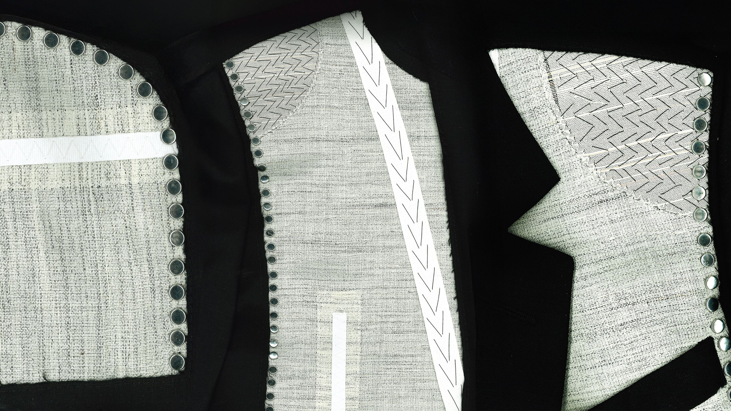 Image of canvas inside tailored jacket