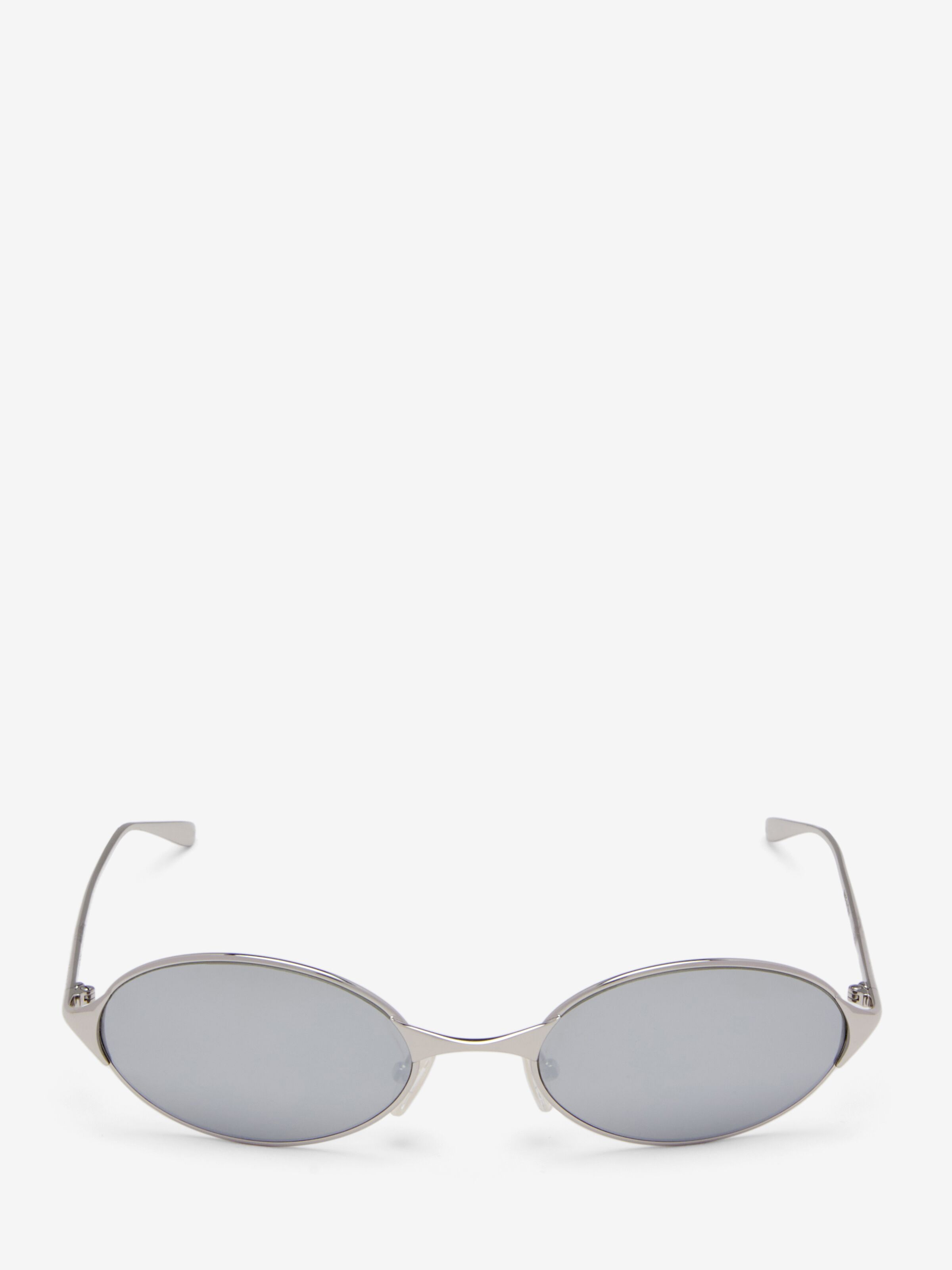 Alexander McQueen silver sunglasses