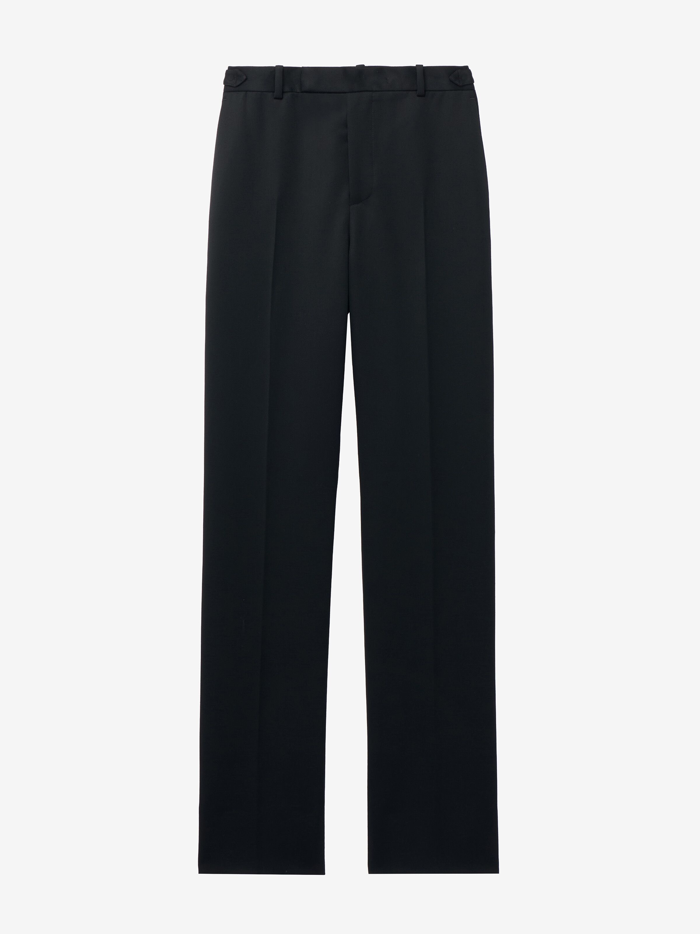 Men's Wool Barathea Tailored Trousers in Black in Fabric: 100% Wool -  Lining: 100% Cupro -  Pocket Lining: 100% Cotton | Alexander McQueen - image 1