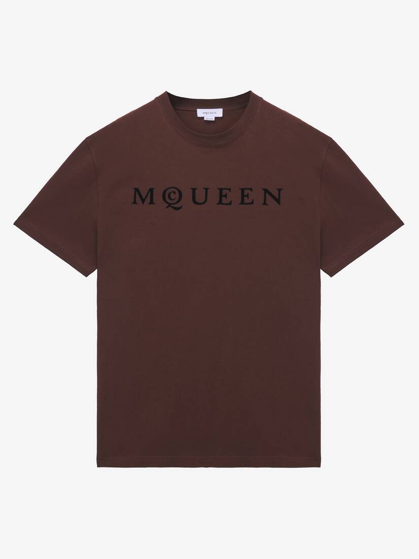Flocked McQueen Logo T-shirt | Alexander McQueen - image 1