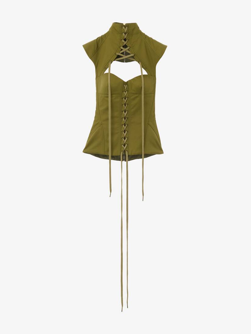 Cut-Out Corset Top | Alexander McQueen - image 1