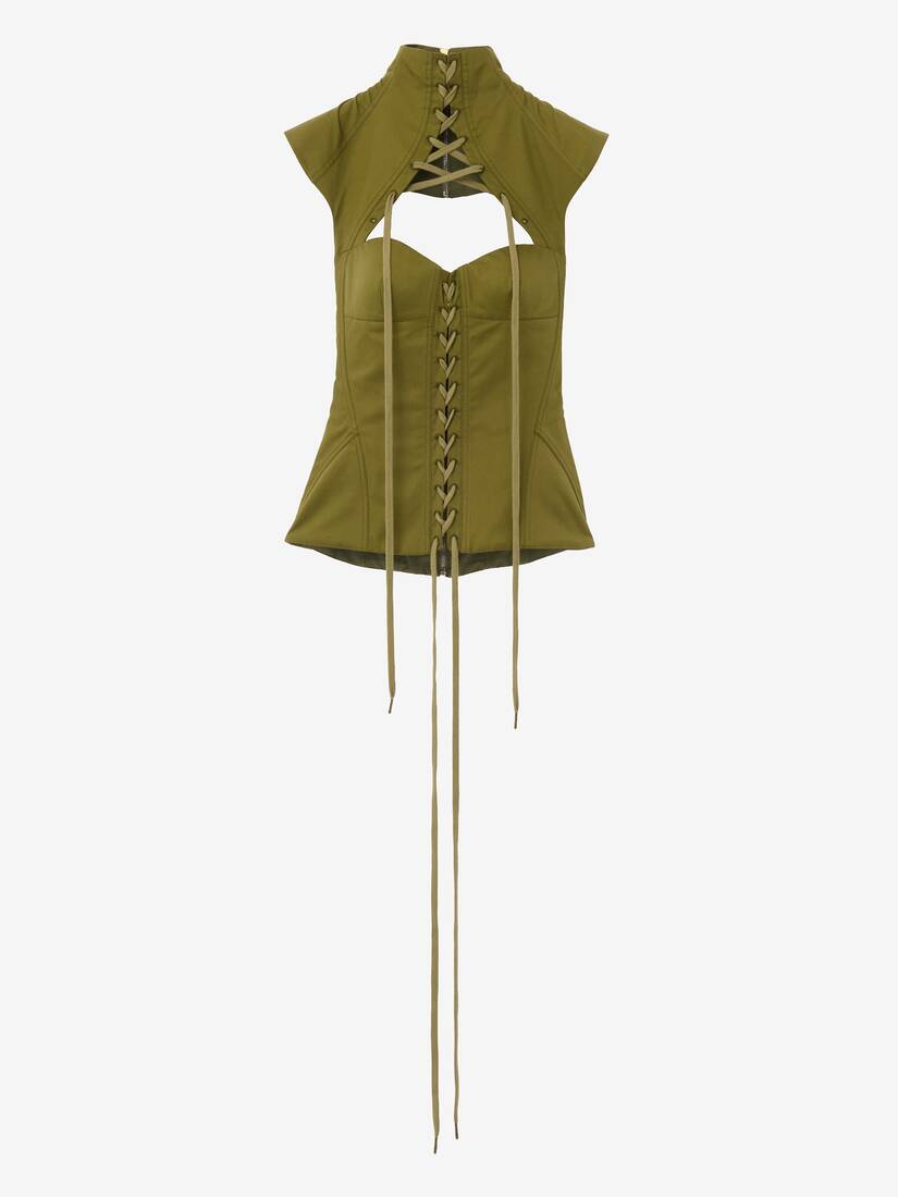 Cut-Out Corset Top | Alexander McQueen - image 1