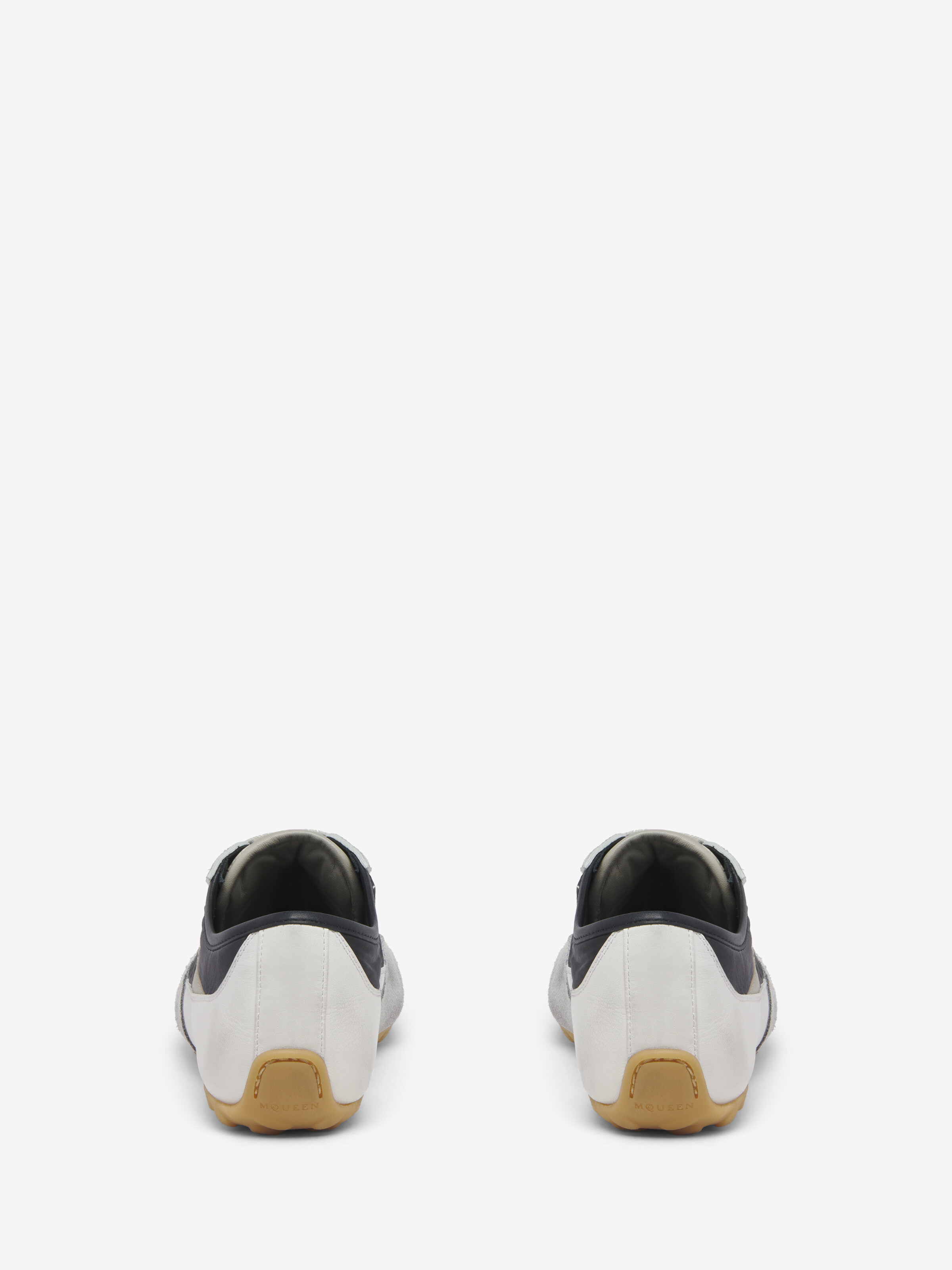 Men's Boxe Sneaker in Black/Stone in Calf Leather | Alexander McQueen - image 4