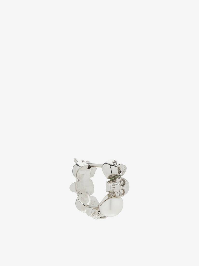 Skull and Pearl Earring