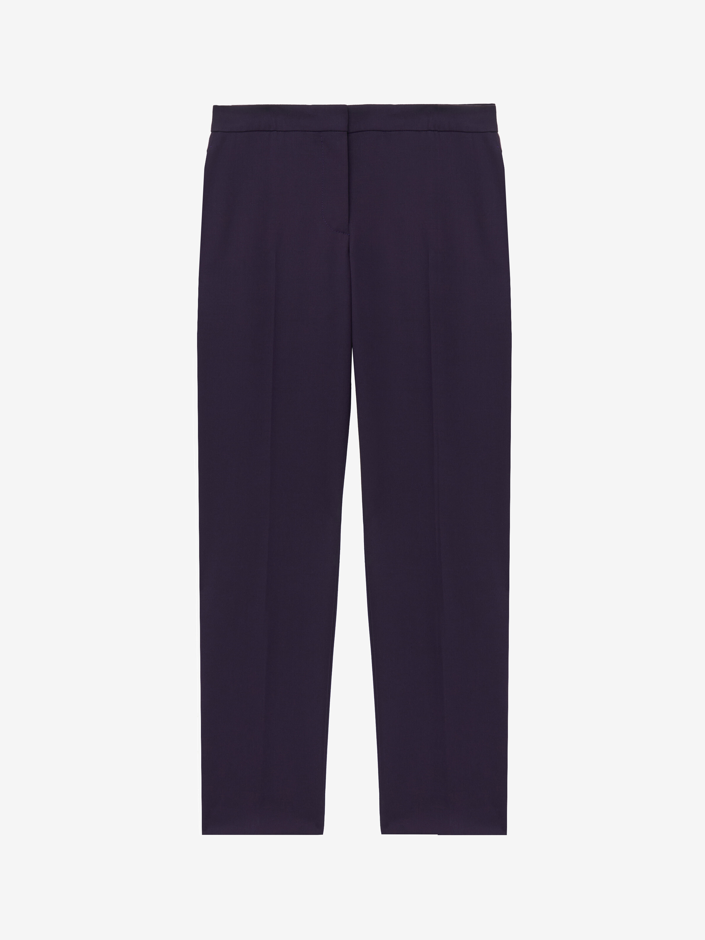 粒紋羊毛煙管褲 in 100 羊毛 | Alexander McQueen - image 1