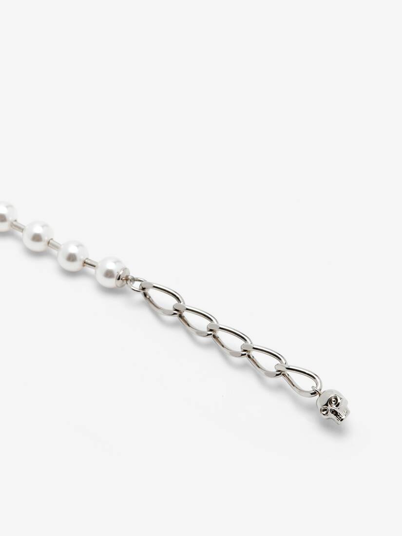 Skull & Pearl Bracelet