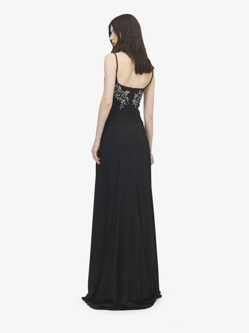 花卉刺绣晚宴连衣裙 | Alexander McQueen - image 4