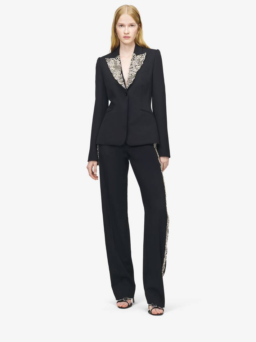 Veste à Simple Boutonnage à Broderie Chain Mail | Alexander McQueen - image 2