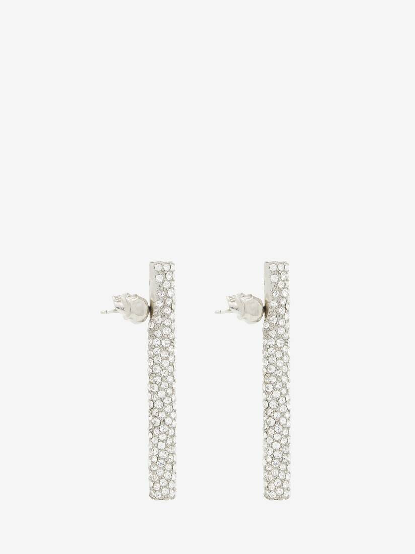 Jewelled T-Bar Earrings