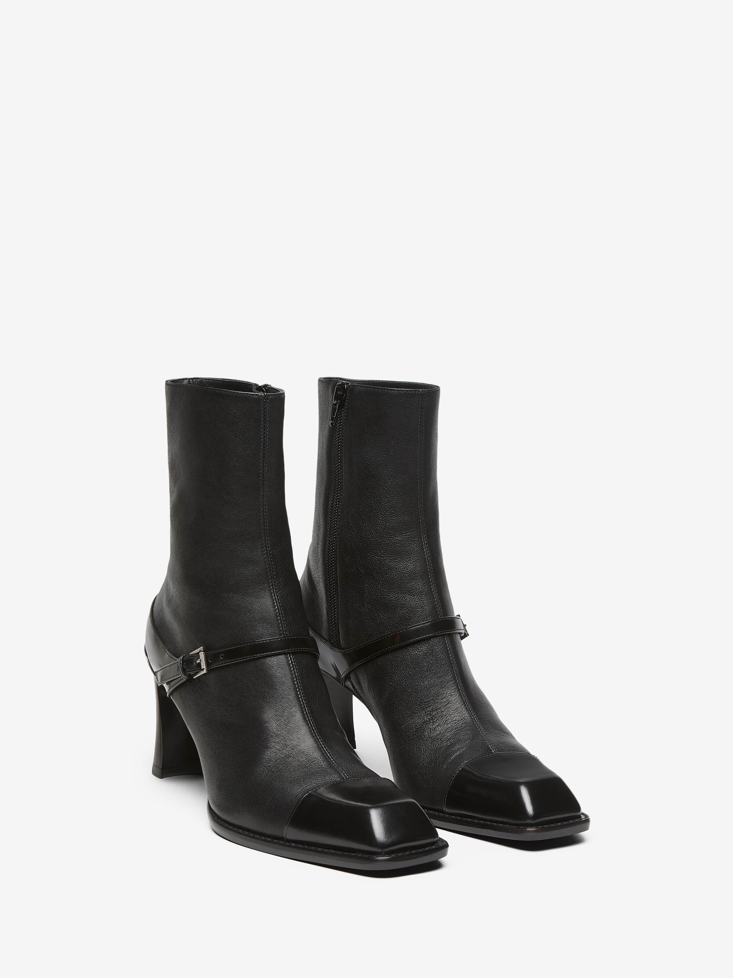Women's Niko Ankle Boot in Black in Lamb Leather | Alexander McQueen - image 3