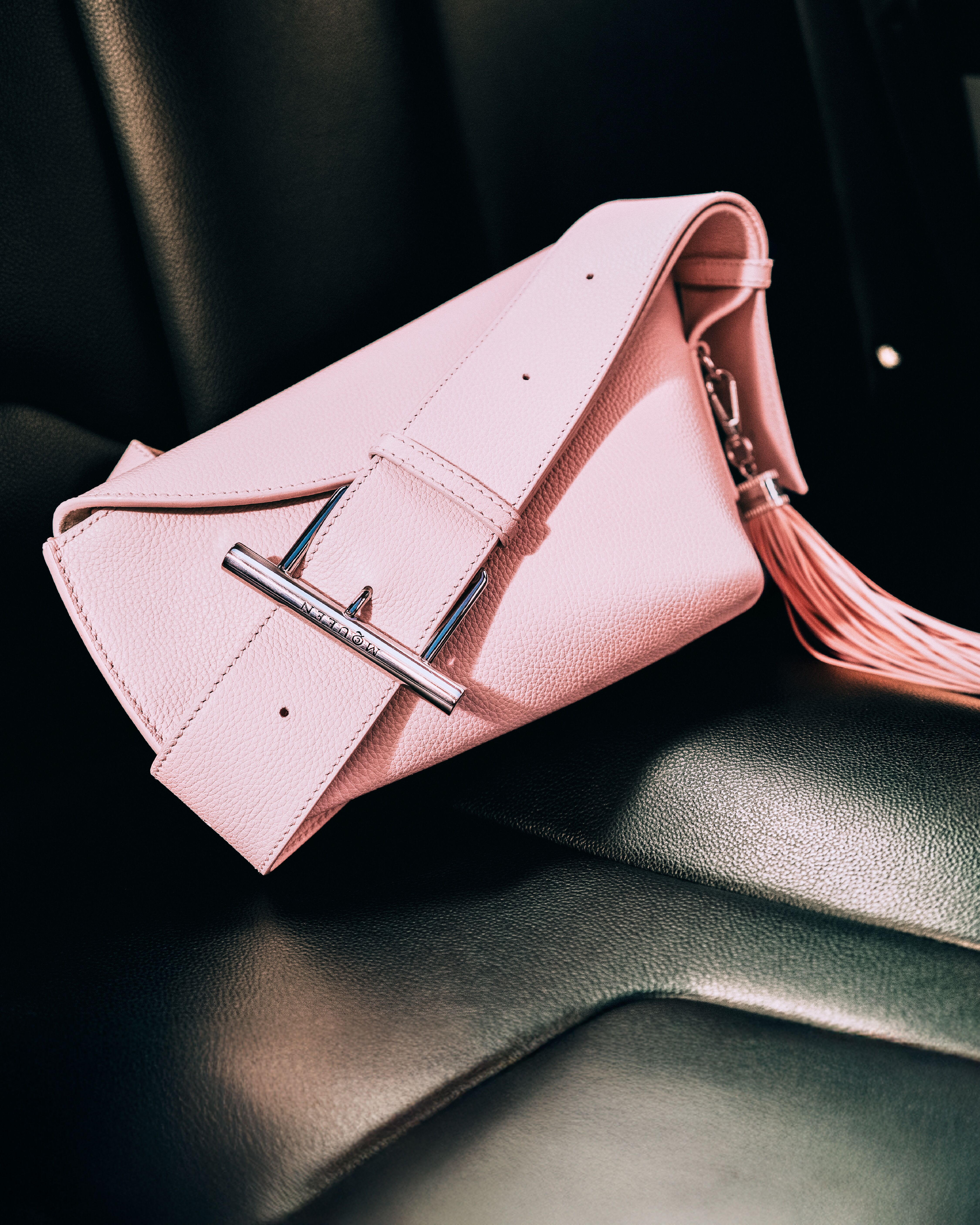 Alexander McQueen T-Bar Sling Shoulder Bag in pink