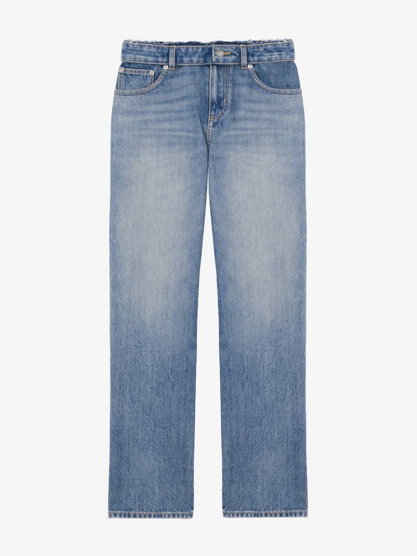 Deconstructed Waist Jeans | Alexander McQueen - image 1