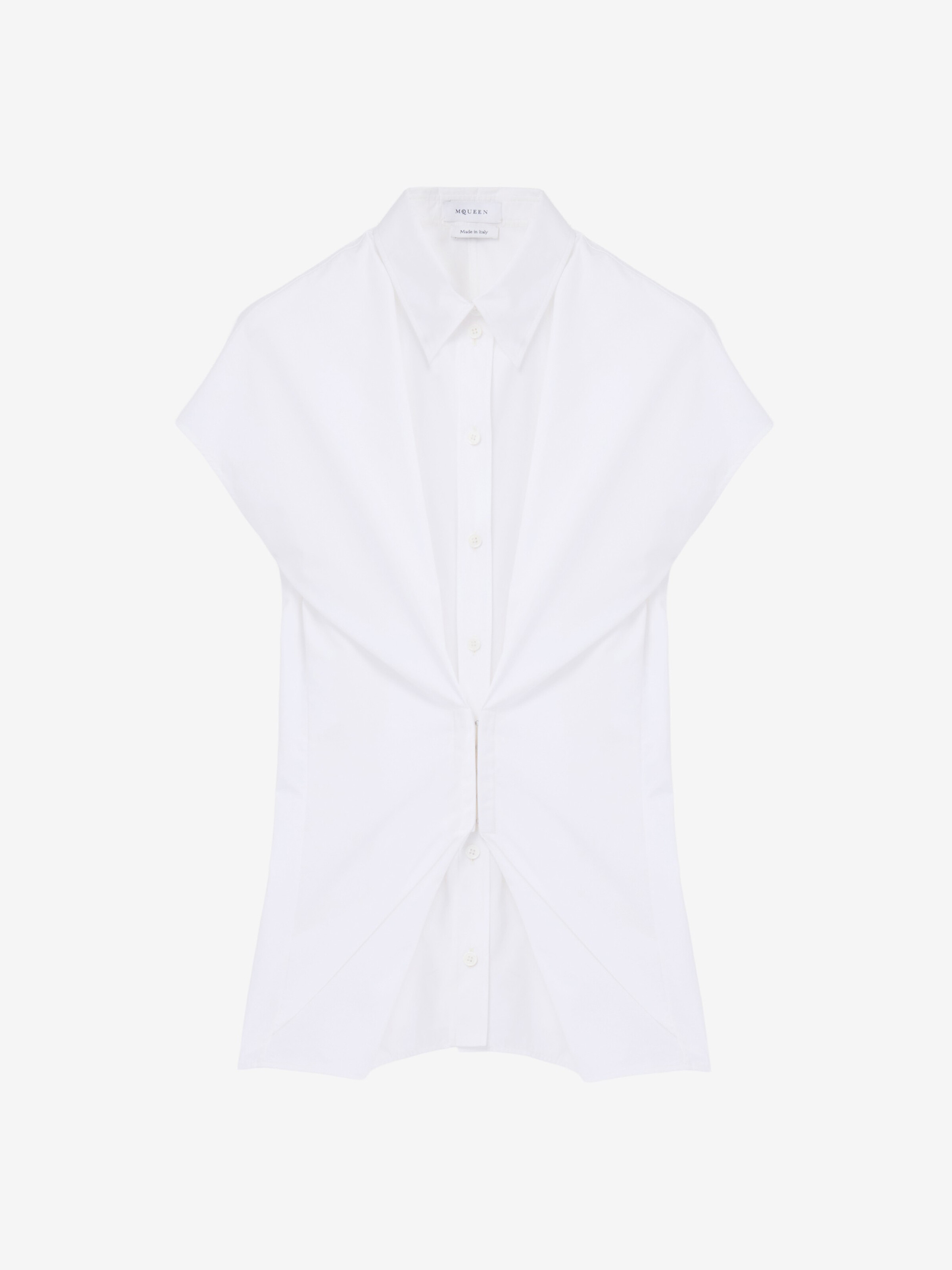 Chemise froncée à manches courtes