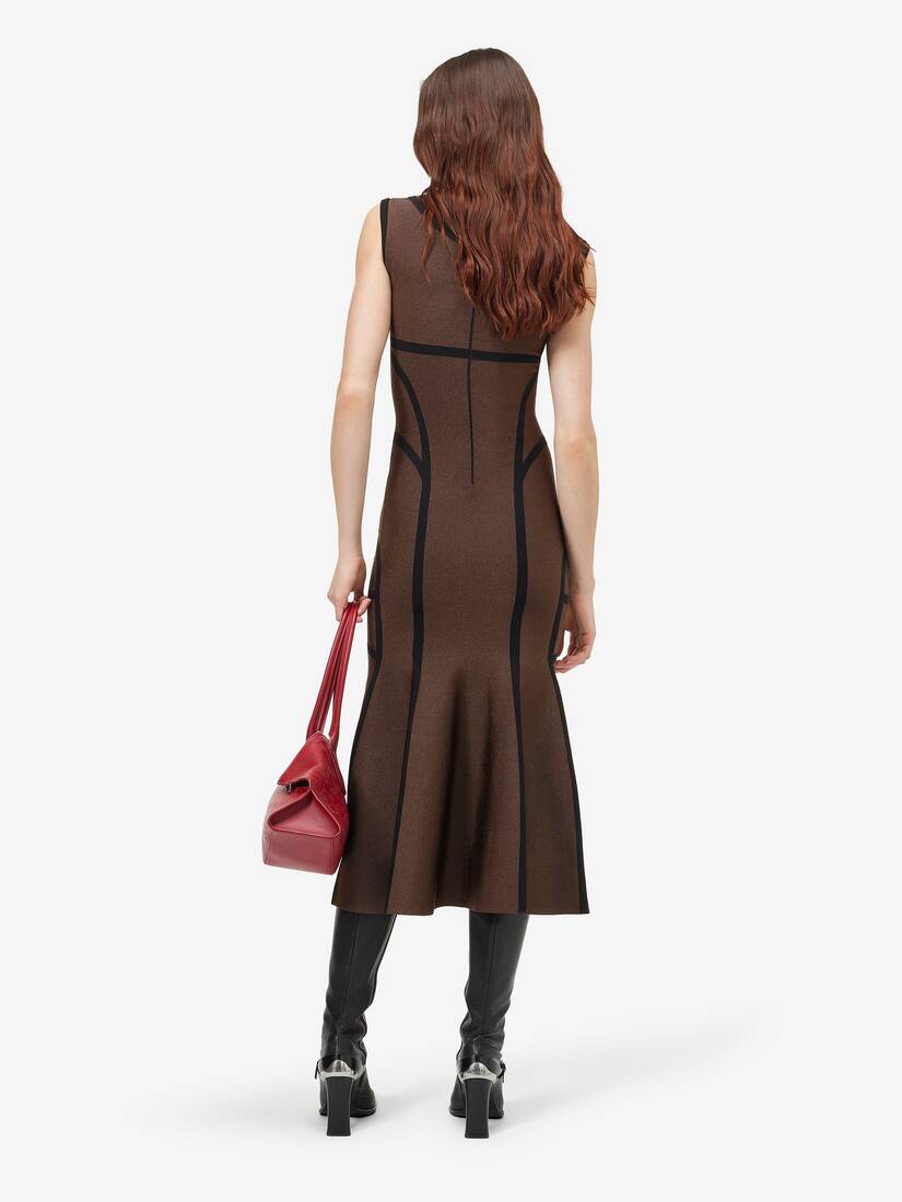 Anatomical Lines Knit Midi Dress | Alexander McQueen - image 4