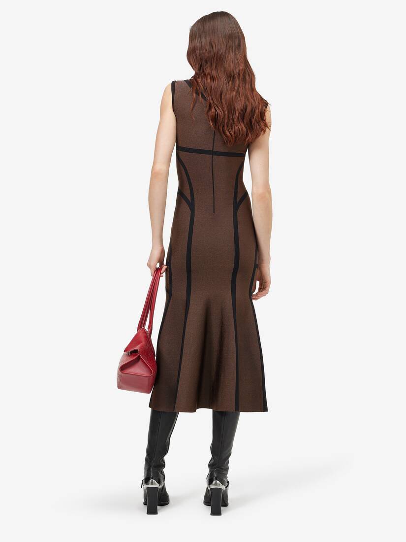Anatomical Lines Knit Midi Dress | Alexander McQueen - image 4