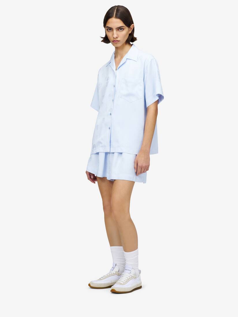 Skull Jacquard Pyjama Shirt | Alexander McQueen - image 3