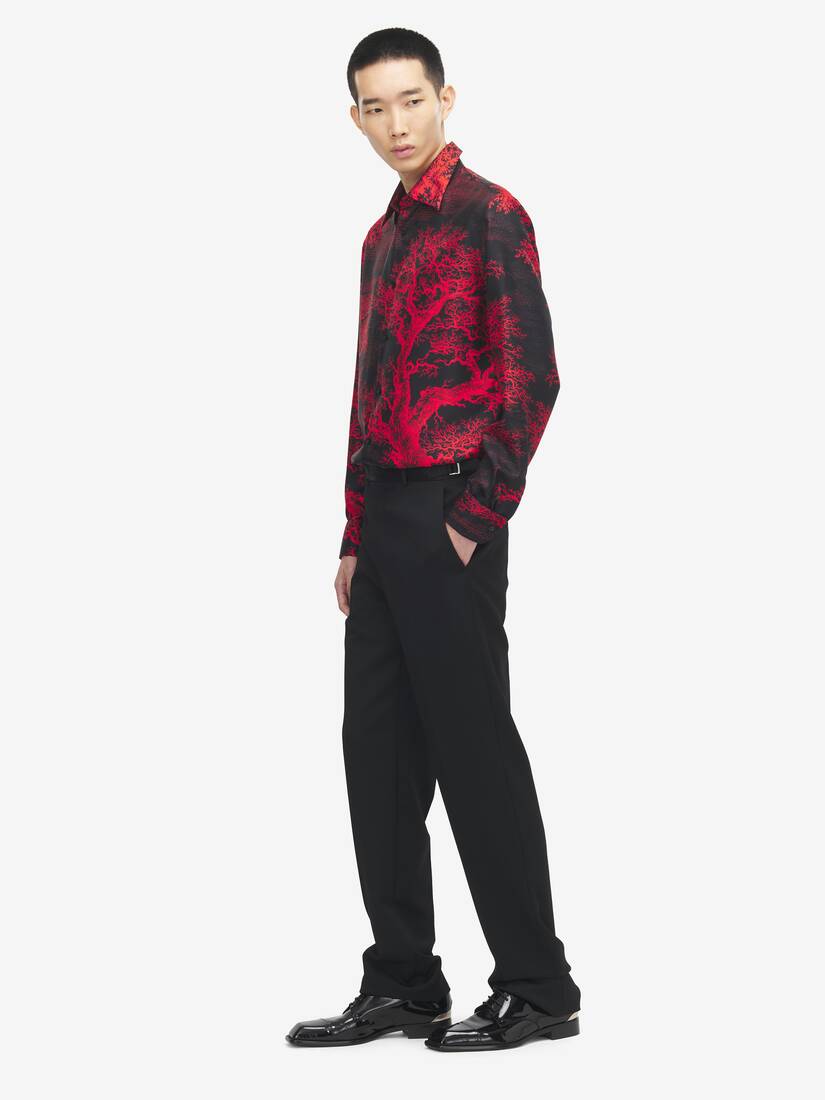 Tree Of Life' Print Shirt | Alexander McQueen - image 3