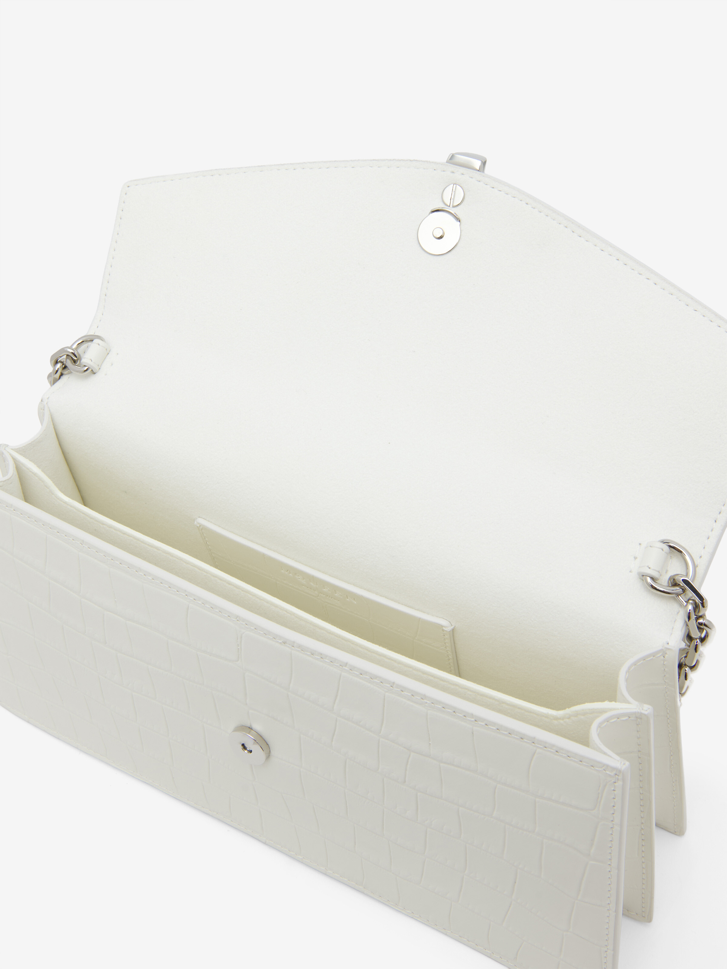 Women's Skull Top Handle in White in Calf Leather | Alexander McQueen - image 4