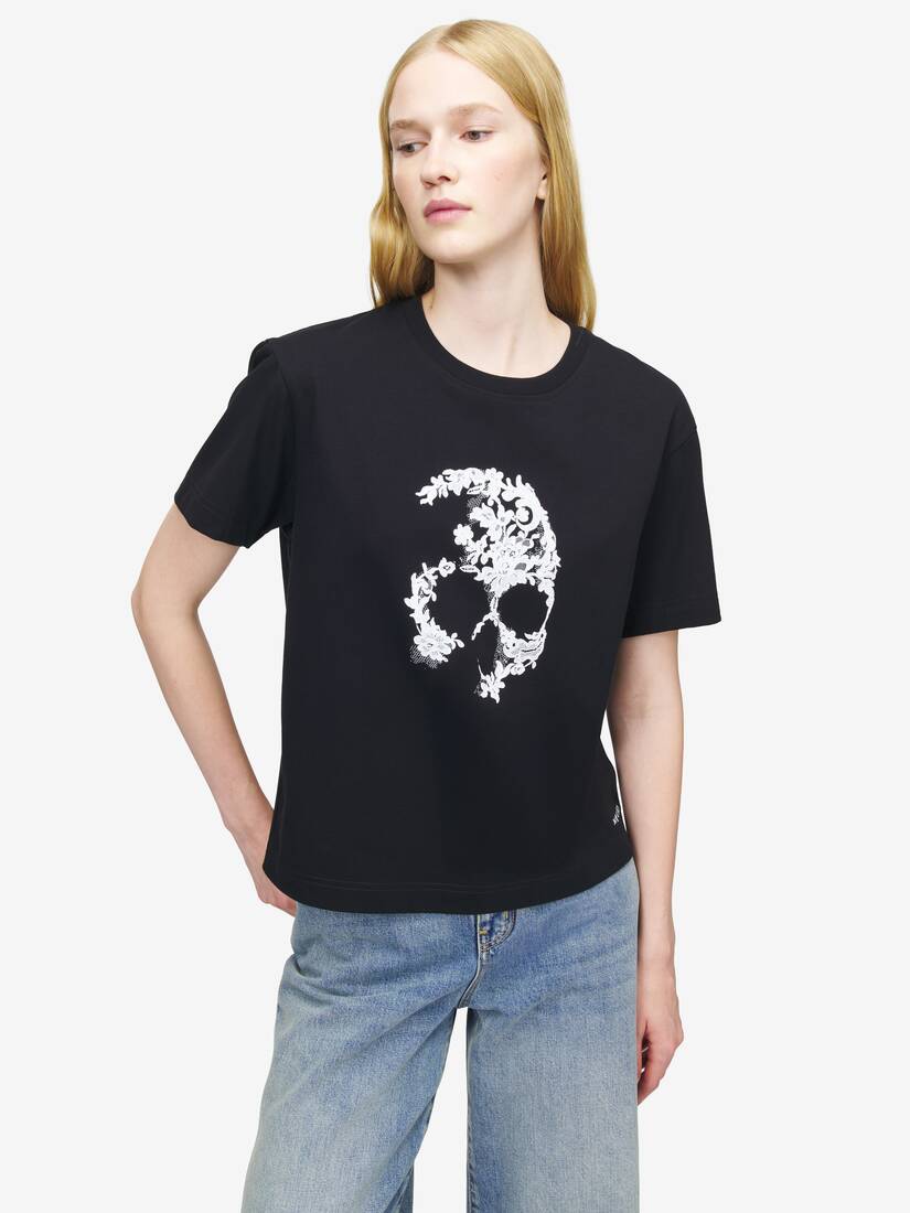 Lace Skull T-shirt | Alexander McQueen - image 6