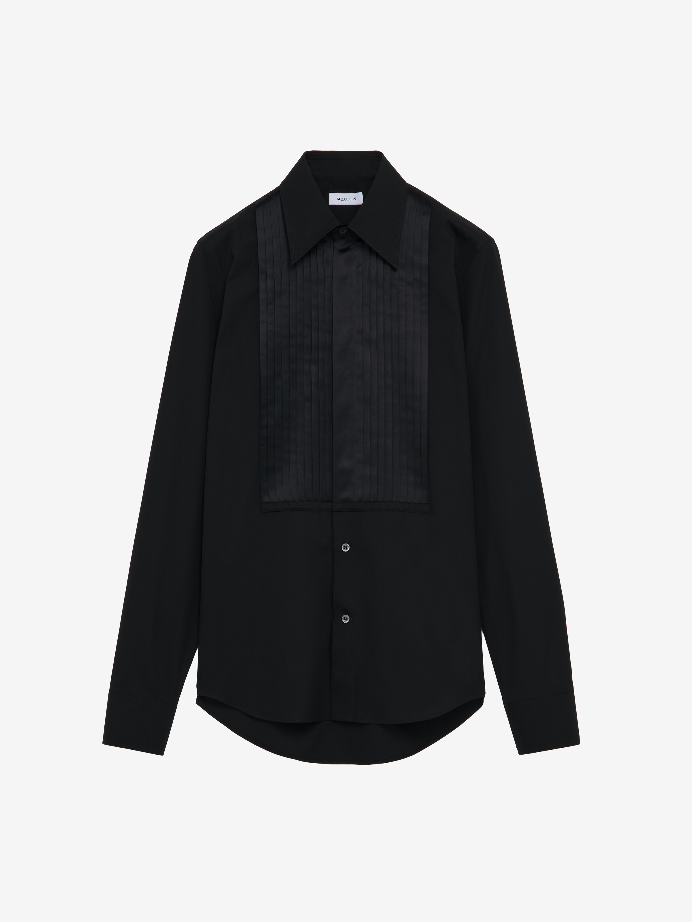 Men's Bib Shirt in Black in 100% Cotton | Alexander McQueen - image 2