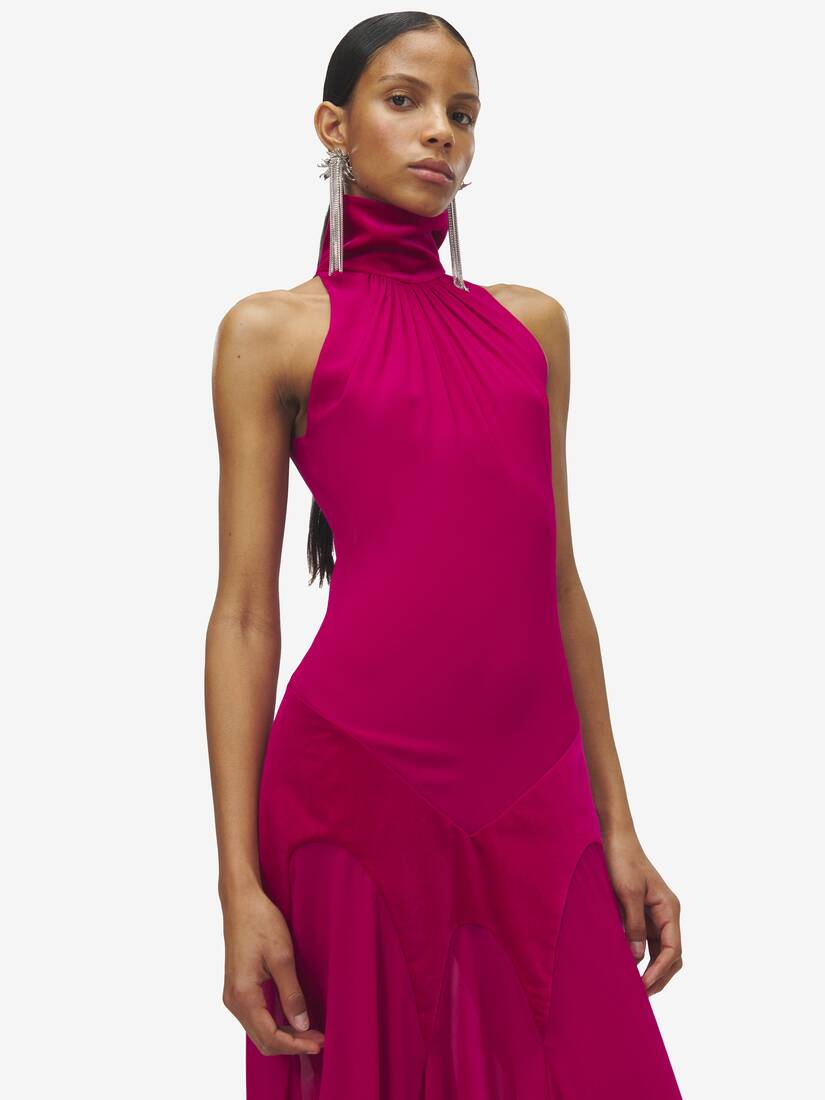 Silk Georgette Evening Dress