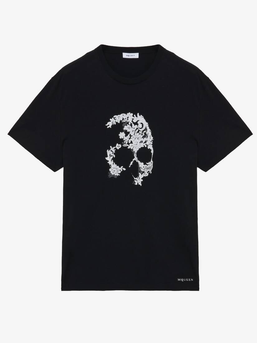 Lace Skull T-shirt | Alexander McQueen - image 1