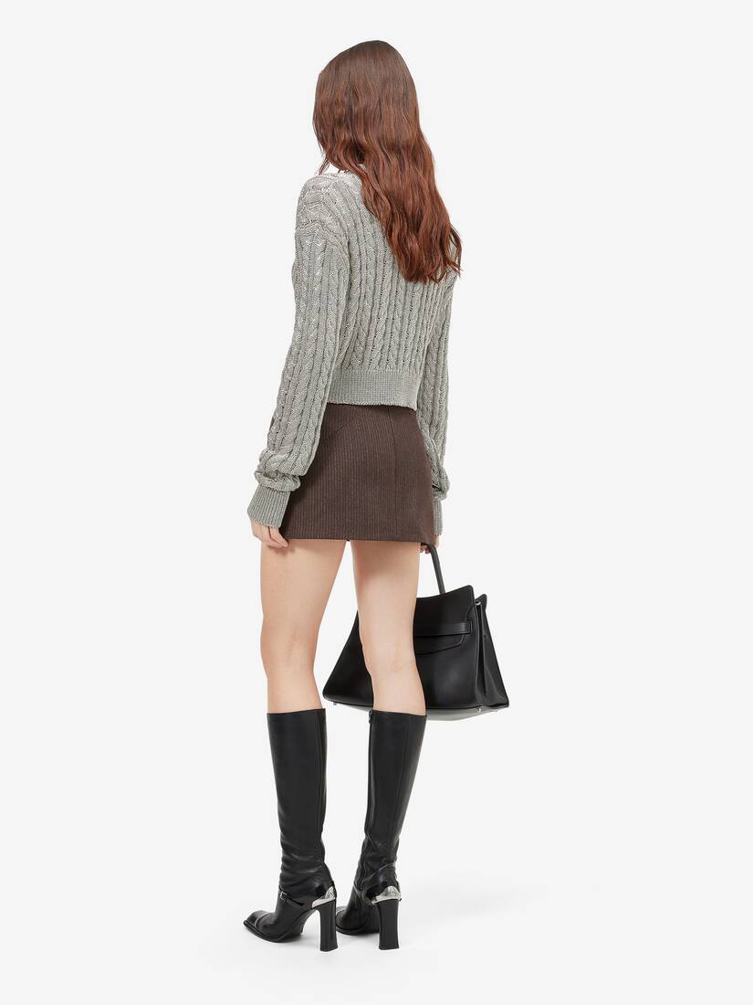 Wool Pinstripe Mini Skirt | Alexander McQueen - image 4