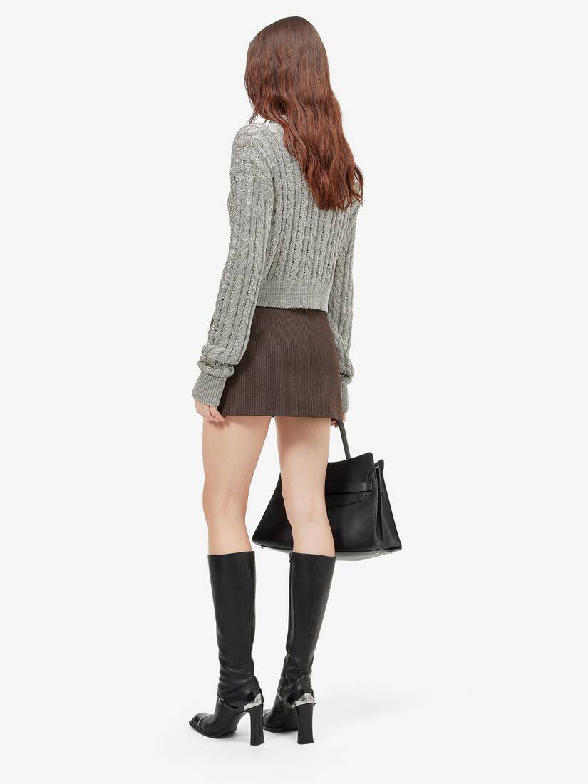 Wool Pinstripe Mini Skirt | Alexander McQueen - image 4