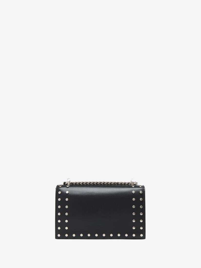 Stud-embellished Jewelled Satchel