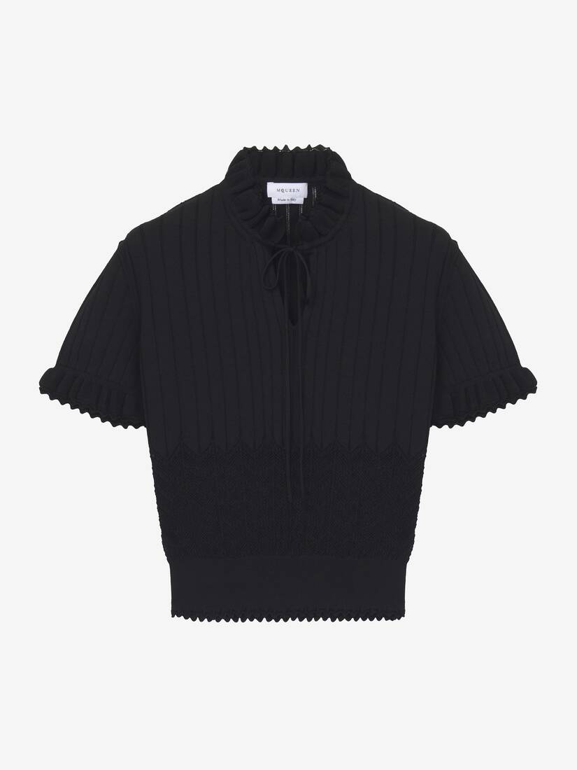 Pointelle Knit Top | Alexander McQueen - image 1