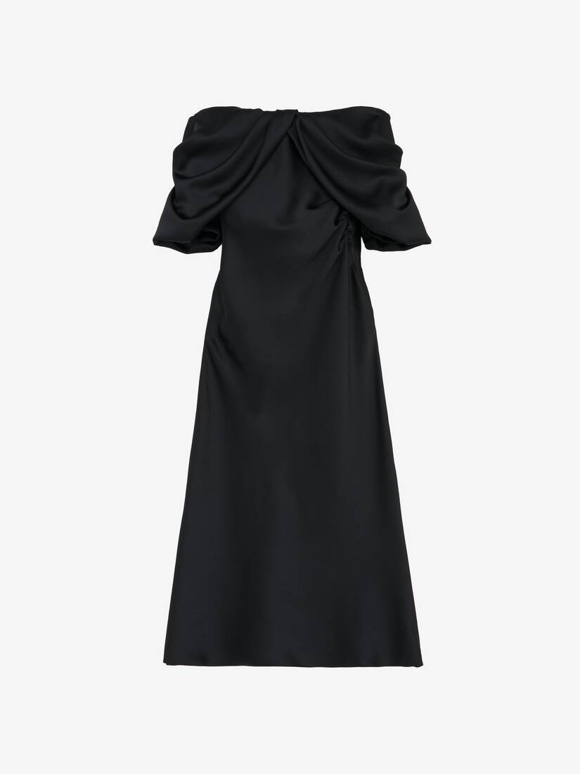 Off-the-shoulder Draped Evening Dress | Alexander McQueen - image 2