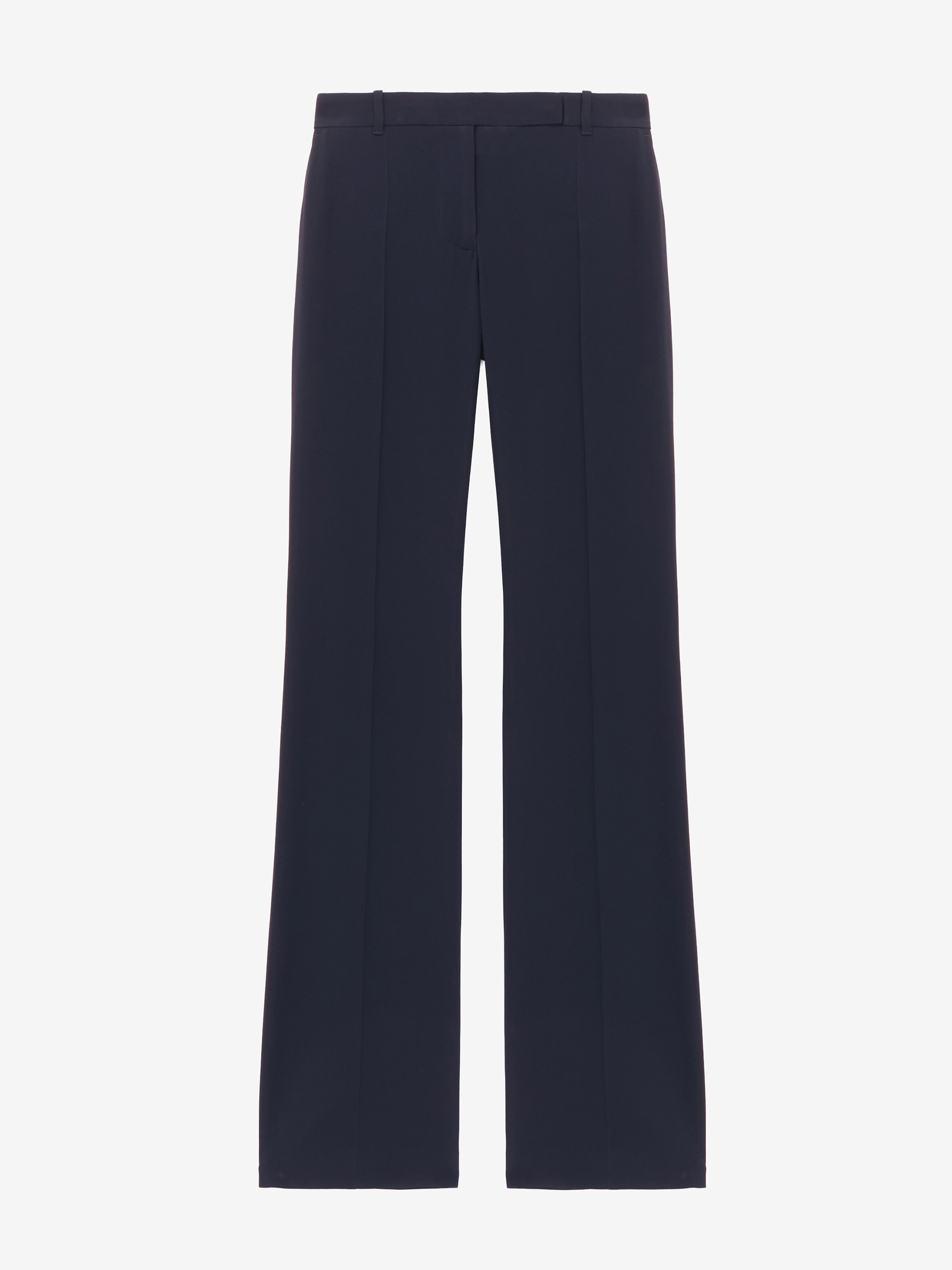Pantalon Bootcut En Crêpe pour Femme en Bleu in Tissu: 52% Viscose, 48% Acétate, Doublure Poches: 100% Cupro | Alexander McQueen - image 1