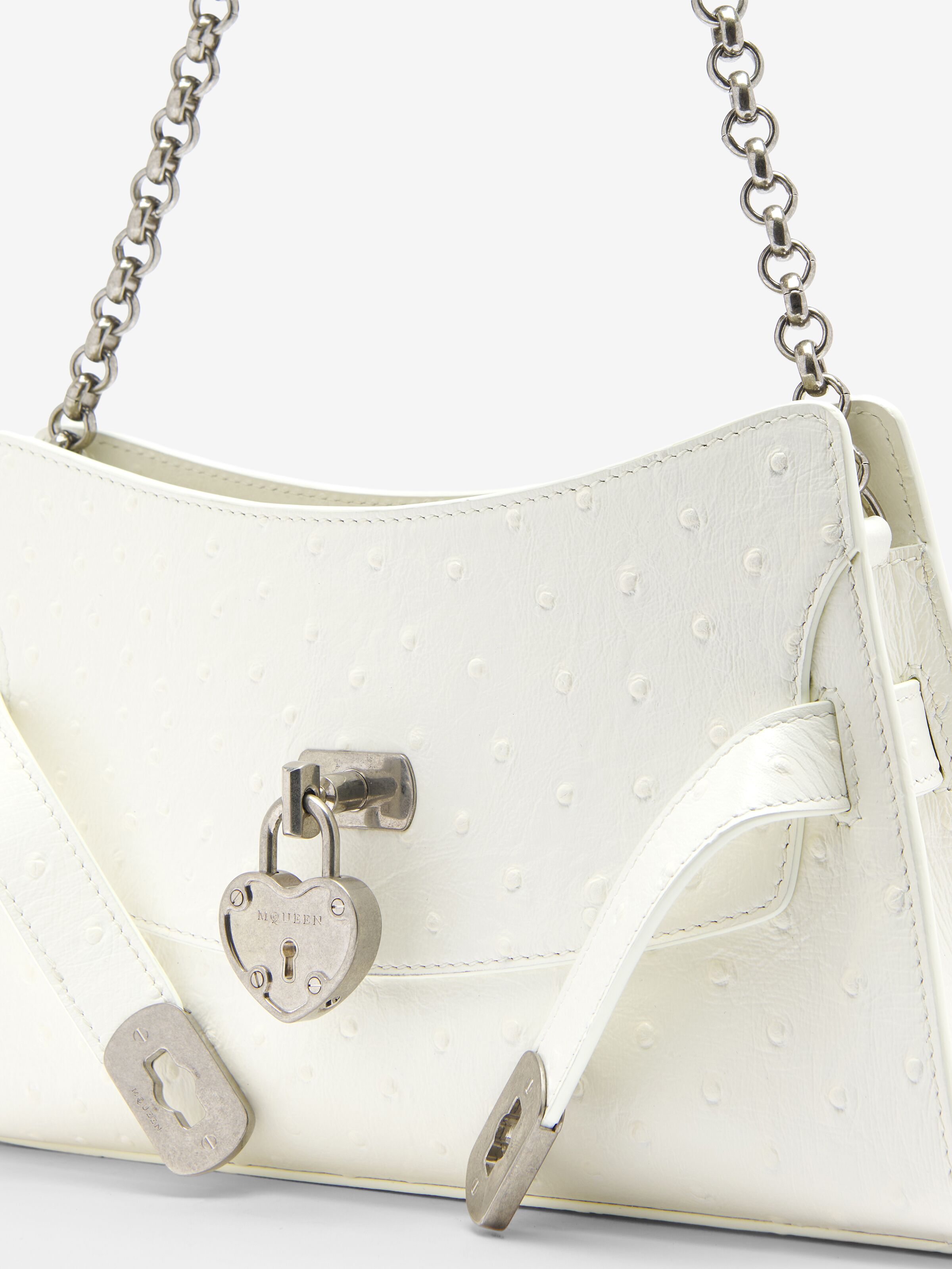 Women's Locke Shoulder Mini in White in Calf Leather | Alexander McQueen - image 4
