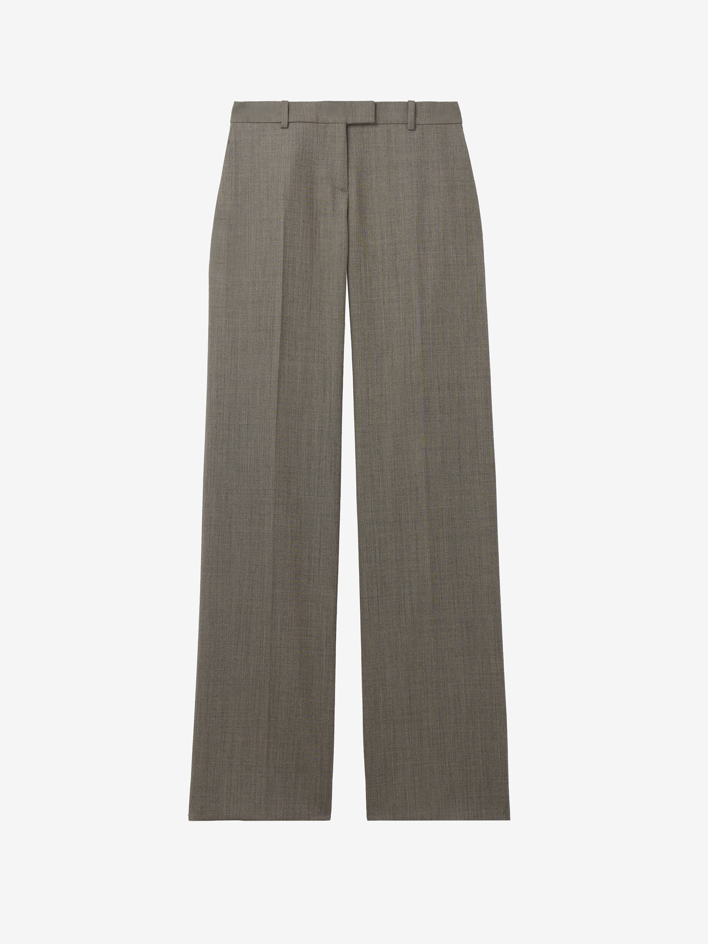 Pantalon droit Bumster pour Femme en Marron Clair in 100% Laine | Alexander McQueen - image 1