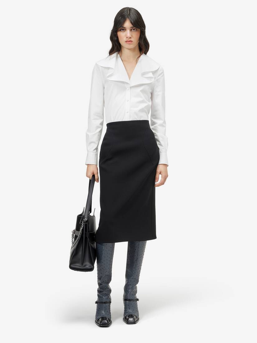 Waterfall Collar Shirt | Alexander McQueen - image 2
