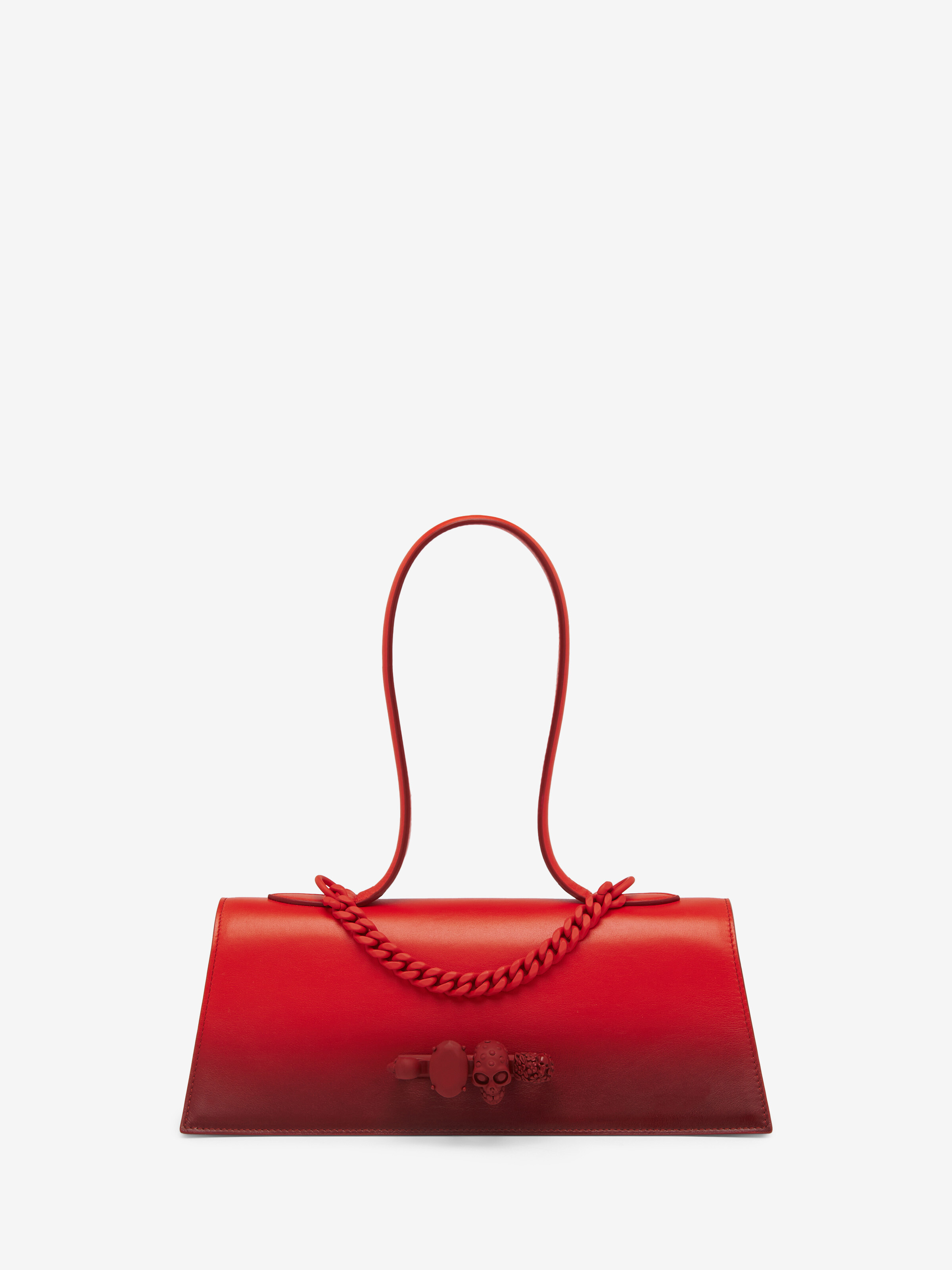 Women's Jewelled Top Handle in Red in 100% Calf Leather | Alexander McQueen - image 1