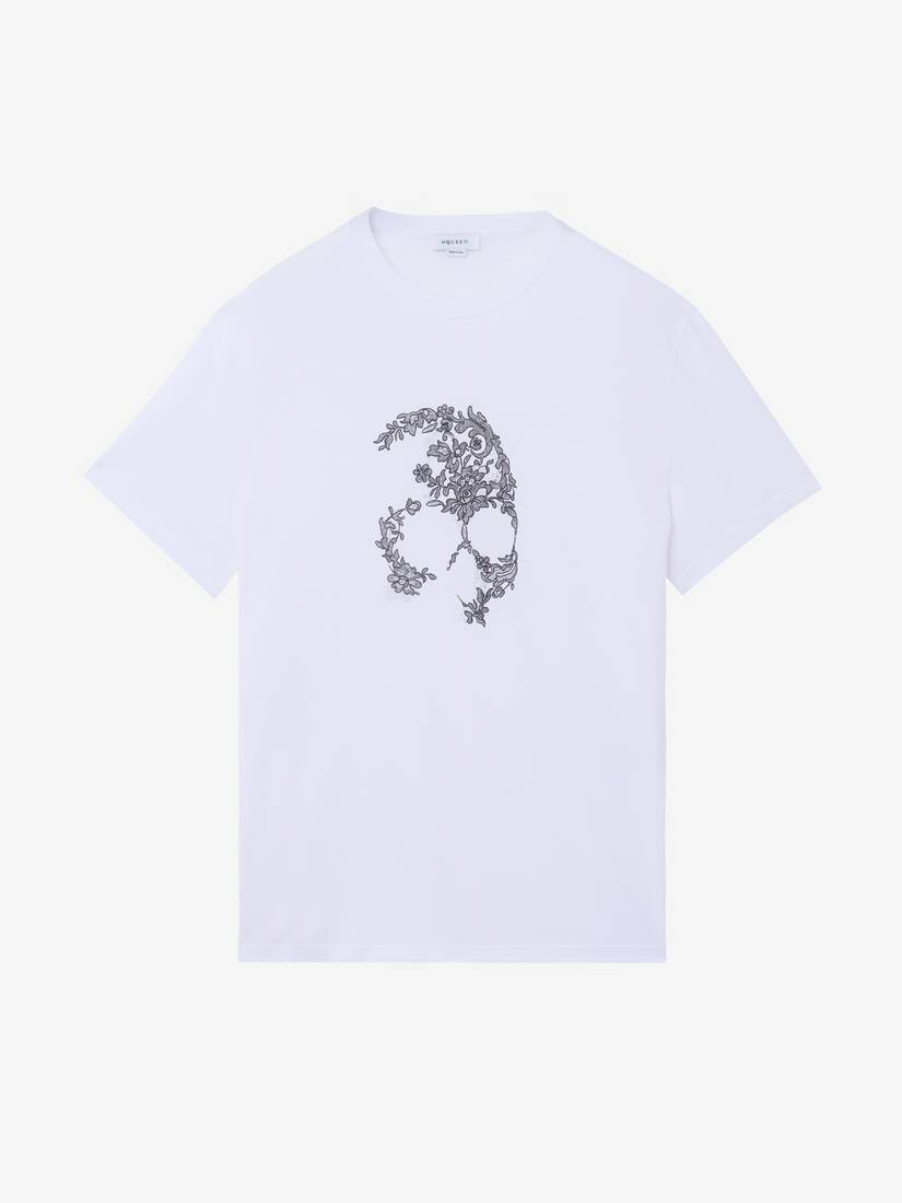 Lace Skull T-shirt | Alexander McQueen - image 1
