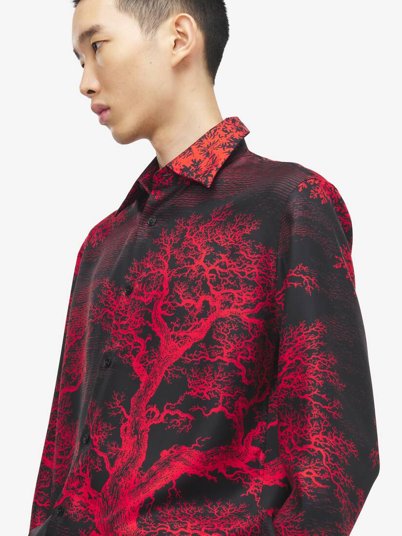 Tree Of Life' Print Shirt | Alexander McQueen - image 5