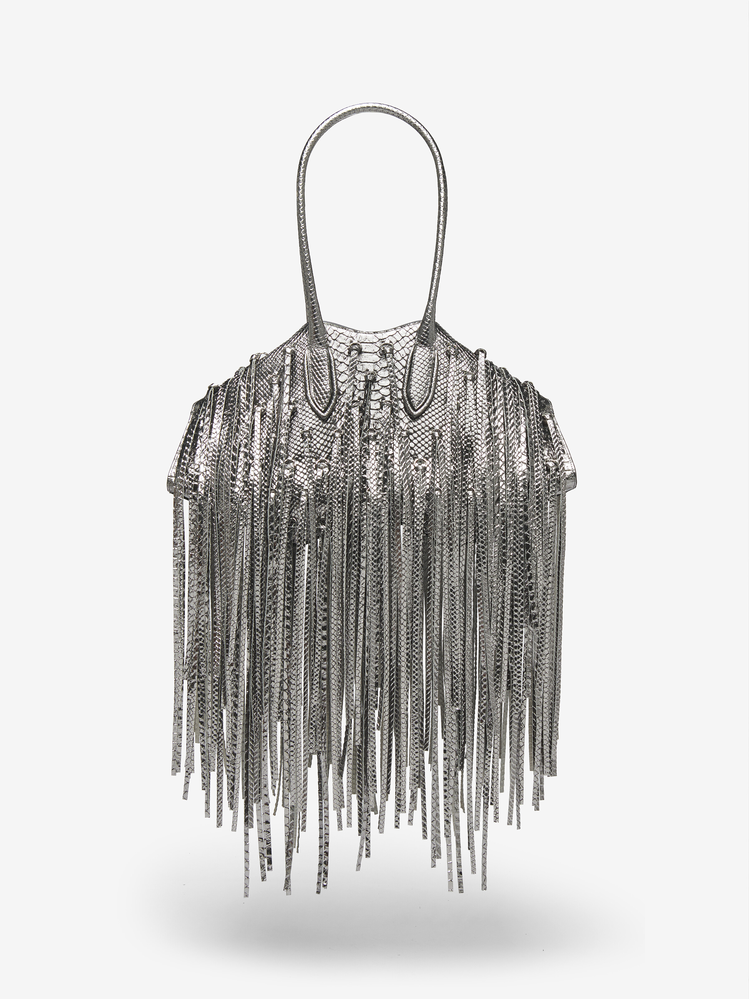 Women's Manta Bag in Silver in Calf Leather | Alexander McQueen - image 4