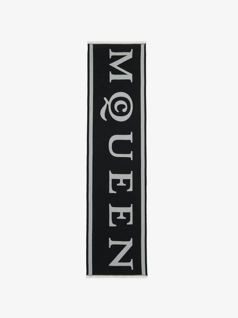 McQueen Jacquard-Schal aus Wolle