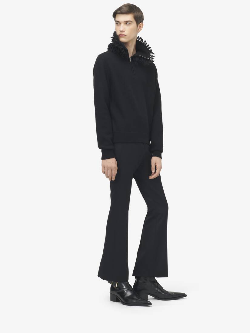 Fringed Collar Jumper