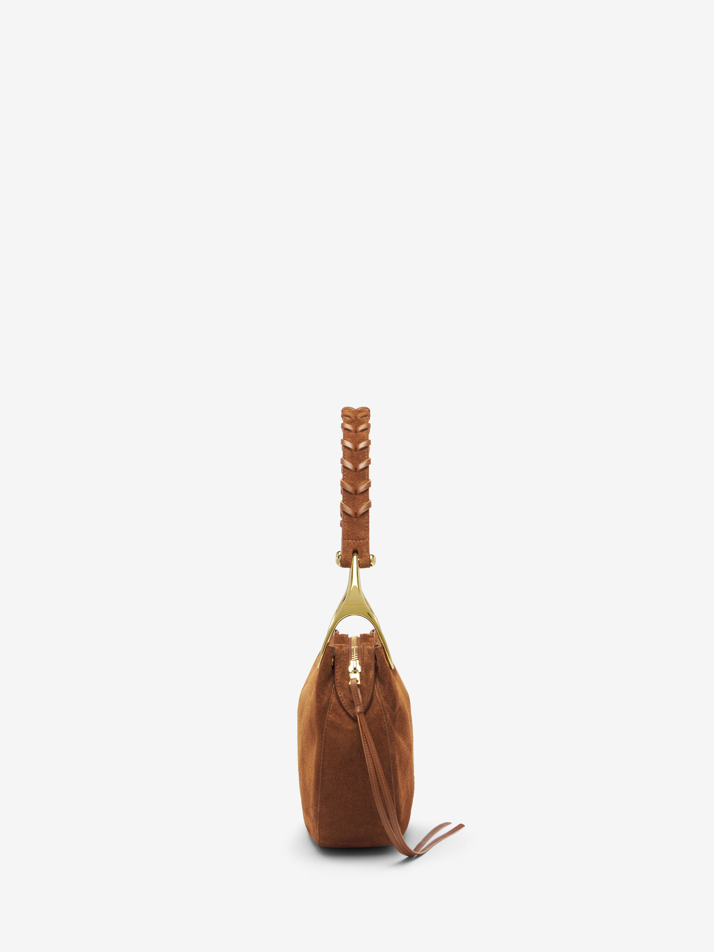 Women's Wishbone Shoulder in Brown in Calf Leather | Alexander McQueen - image 3