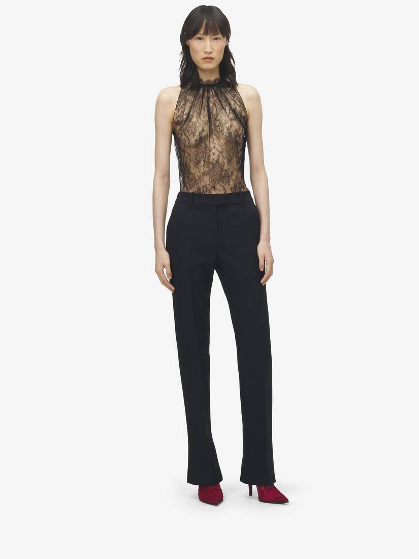 Wool Silk Tailored Trousers | Alexander McQueen - image 2